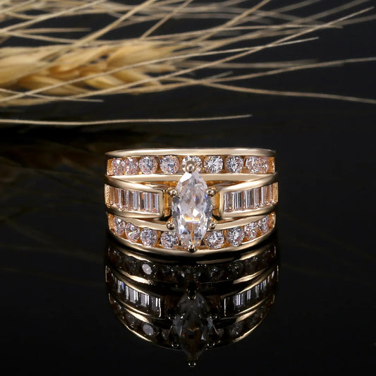 M.O.I Luxury 18K Multi Gold Ring